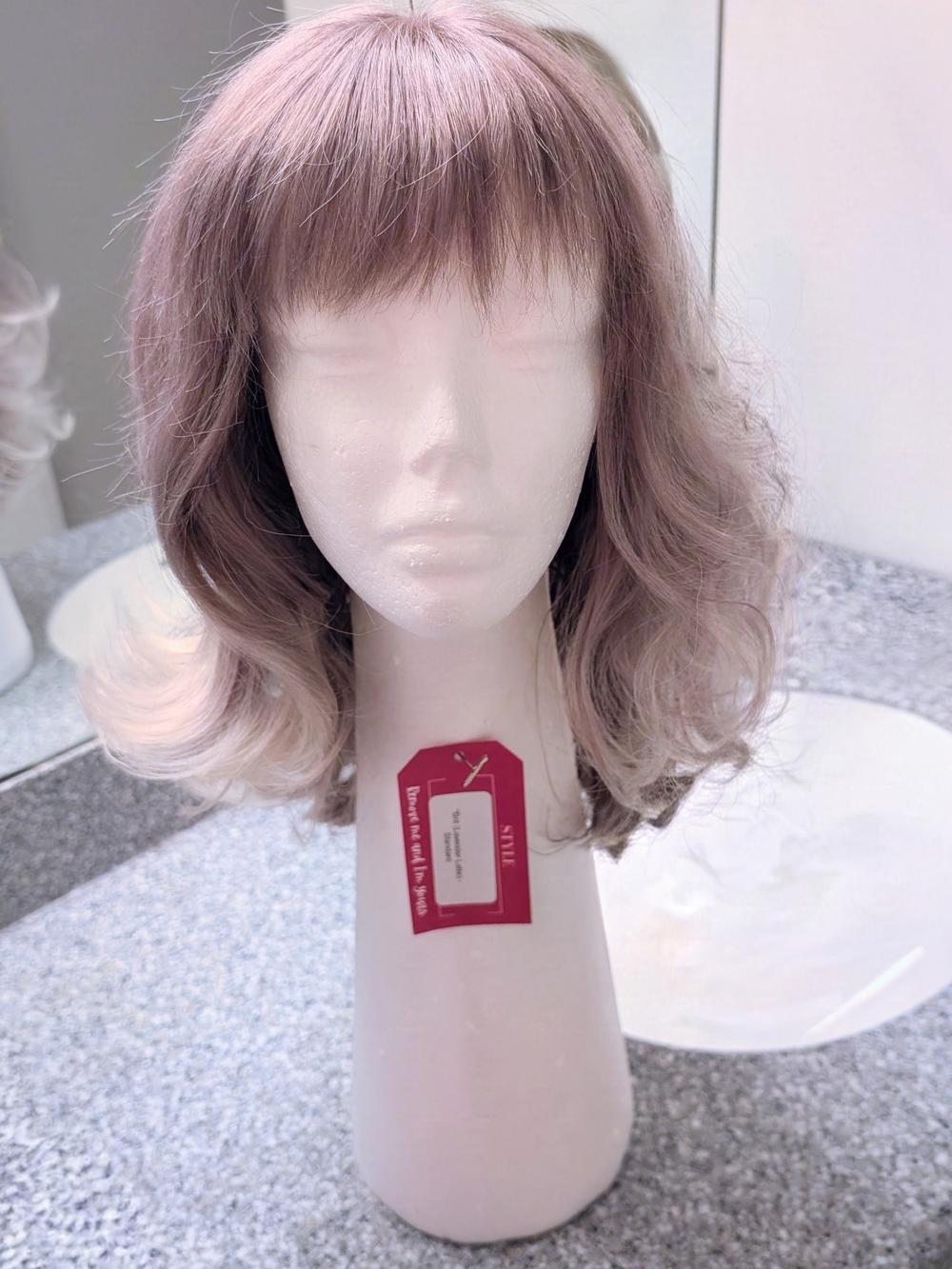 Chelsey Smith Crowns Brit Lavender Latte Synthetic Wig. Reg $110